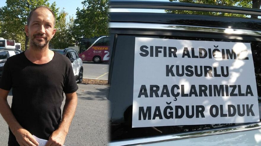 ‘Ayıplı araçlarıyla’ konvoy yaptılar