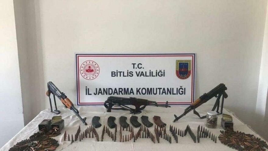 Bitlis’te çok sayıda mühimmat ele geçirildi
