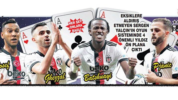 Kartal’ın kare ası! Sergen Yalçın’ın oyun sisteminde 4 önemli yıldız…