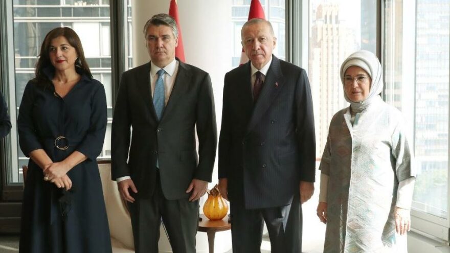 Cumhurbaşkanı Erdoğan, Hırvatistan ve Slovenya liderleriyle görüştü
