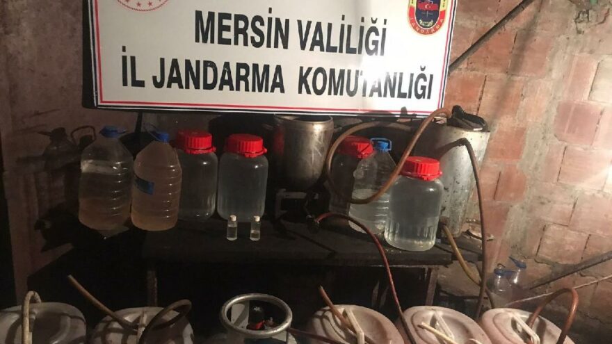 Mersin’de sahte alkol operasyonu