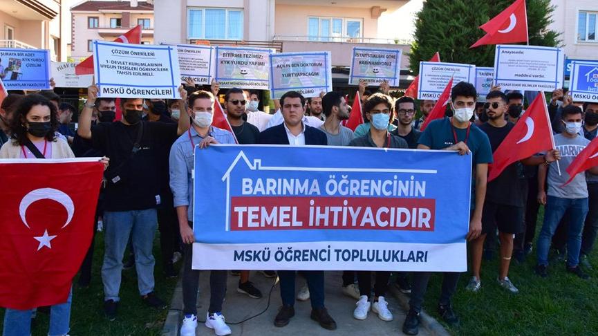Muğla’da üniversite öğrencilerinden ‘barınma’ protestosu
