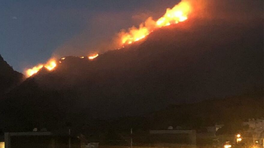 Bodrum’da korkutan yangın
