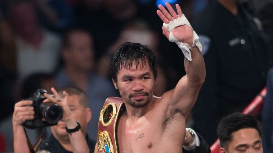 Boks kariyerine nokta koyan efsane Pacquiao Filipinler Devler Başkanlığına yürüyor