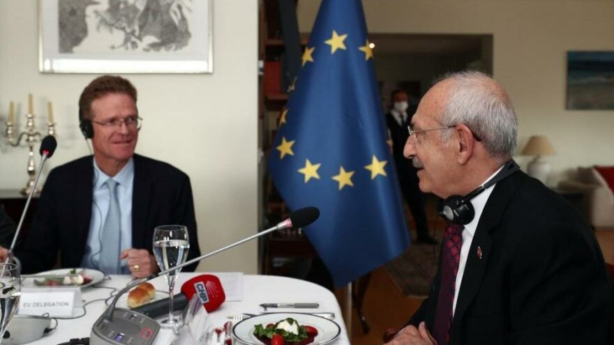 Kılıçdaroğlu, AB Türkiye Delegasyonu Başkanı Landrut ile bir araya geldi