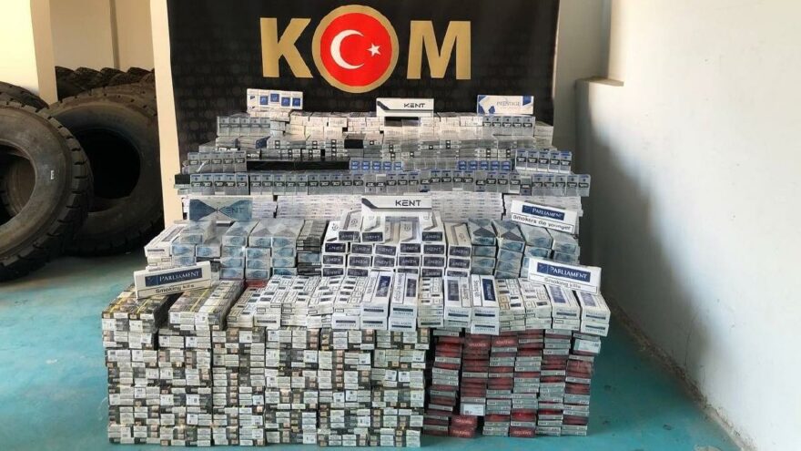 Siirt’te 11 bin paket kaçak sigara ele geçirildi