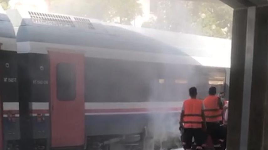 Aydın’da tren yangını