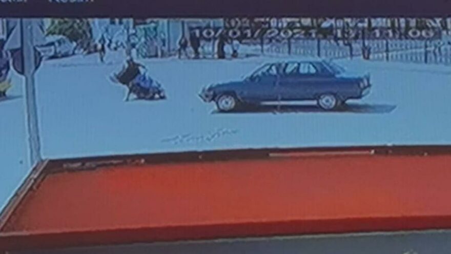 Motosiklet ile çarpışan kadın sürücü önce kaçtı, sonra geri geldi