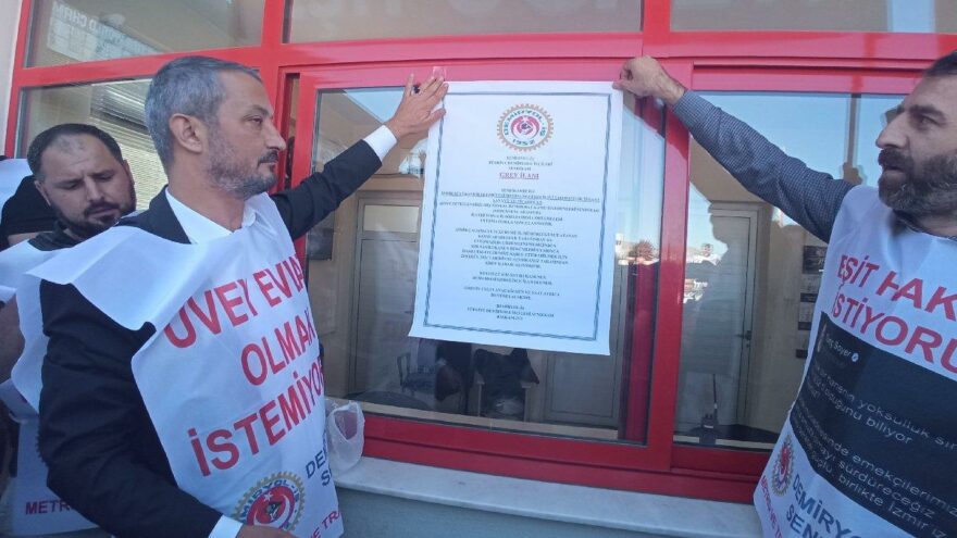 İzmir Metro’ya grev kararı asıldı
