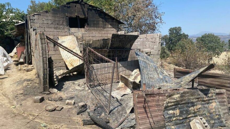 Yangın bölgesinde su borçları silindi
