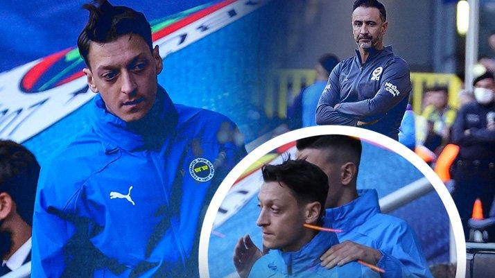 Fenerbahçe’de Mesut Özil oyuna alınmayınca Pereira’ya şok bir tepki gösterdi