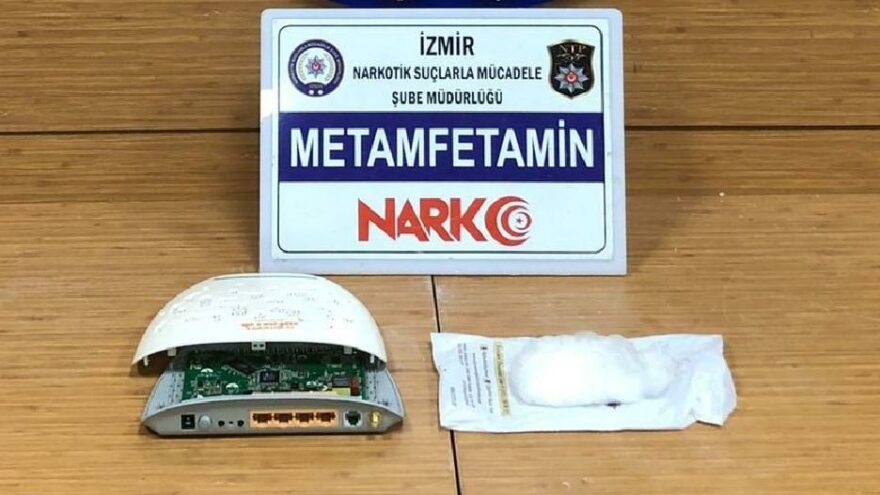 Modem içerisinden uyuşturucu çıktı