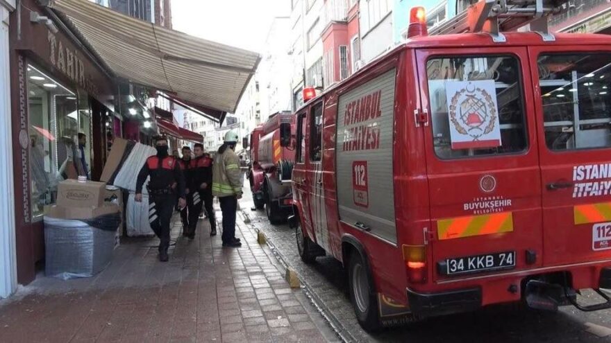 Beyazıt’ta ayakkabı imalathanesinde yangın
