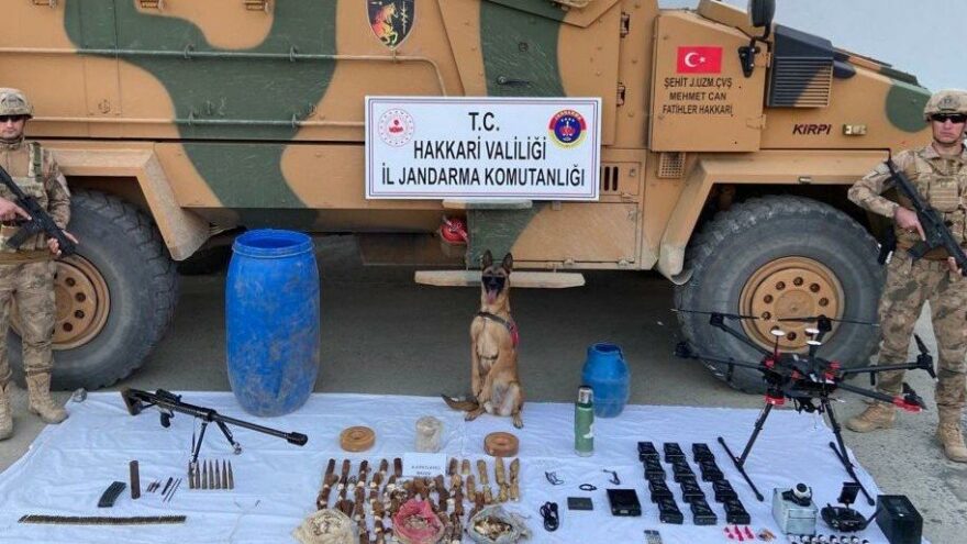 Hakkari’de çok sayıda mühimmat ele geçirildi