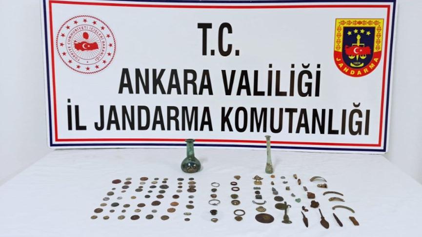 Ankara’da 107 tarihi eser ele geçirildi