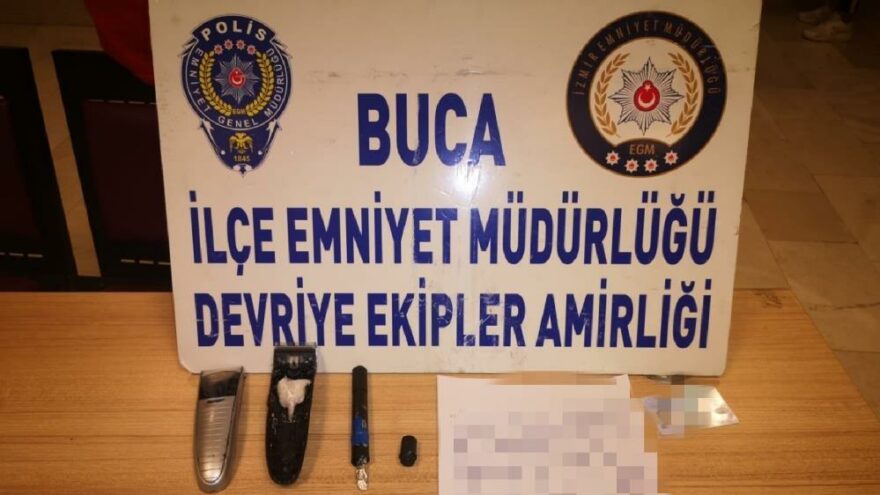 Tıraş makinesi ve kalemin içine uyuşturucu gizlemiş