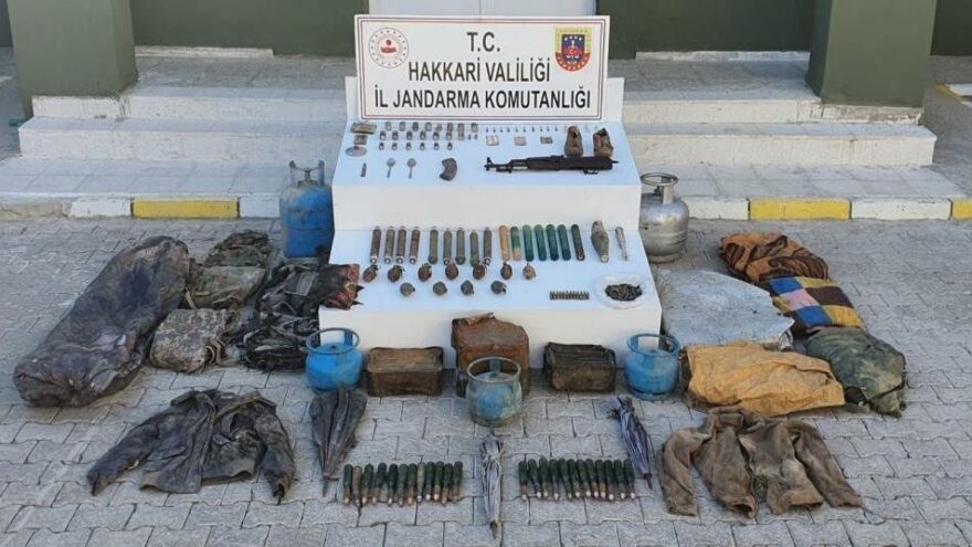 Yüksekova’da çok sayıda mühimmat ele geçirildi
