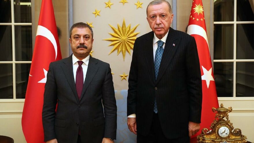 Cumhurbaşkanı Erdoğan, Merkez Bankası Başkanı Şahap Kavcıoğlu ile görüştü