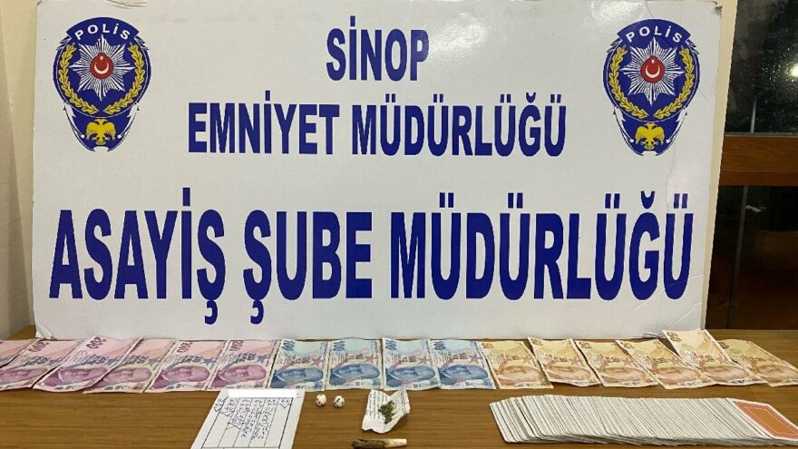 Sinop’ta kumar operasyonu: 13 bin 360 TL para cezası