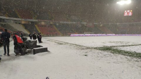 Gaziantep FK-Yeni Malatya maçına kar engeli