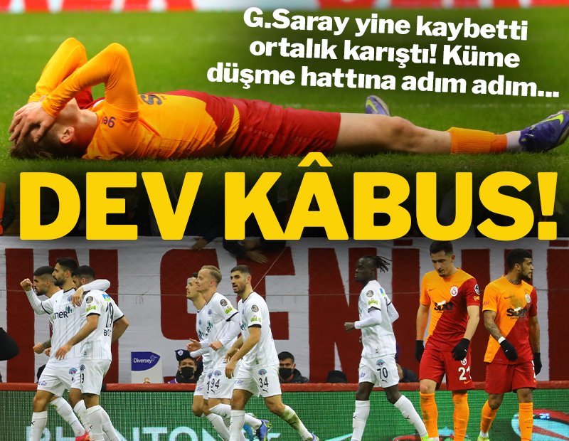 Galatasaray’da ağır yıkım! Adım adım küme düşme hattına…