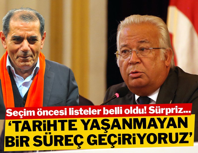 Galatasaray başkan adayları Dursun Özbek ve Eşref Hamamcıoğlu’nun yönetim kurulu listeleri belli oldu