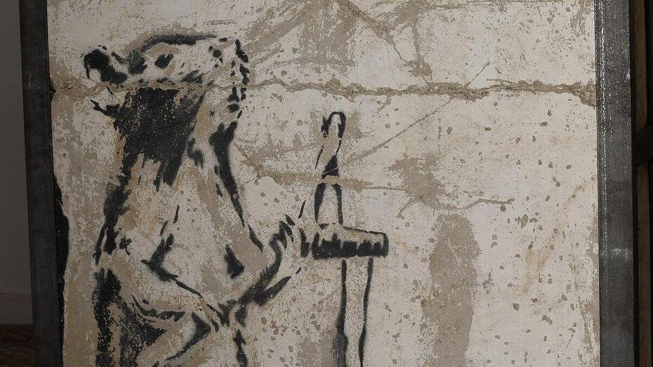 Batı Şeria’da yapılan Banksy eseri Tel Aviv’de bulundu