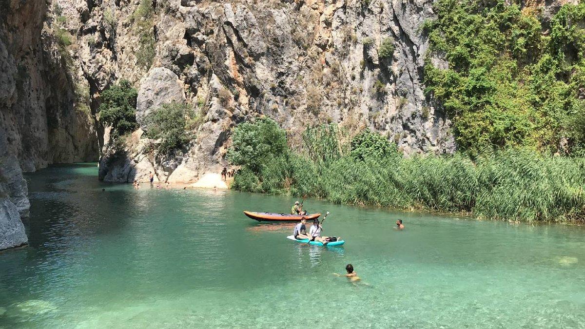 Antalya’da sıcaktan bunalanlar Kapuz Kanyonu’nda serinliyor